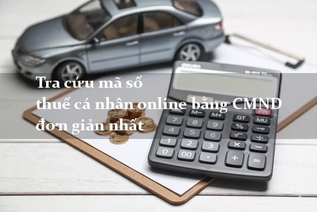Tra cứu mã số thuế cá nhân bằng số CMND