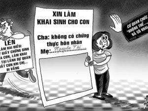 Đăng ký khai sinh cho con ngoài giá thú thực hiện như thế nào ?