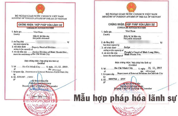 Dịch vụ hợp pháp hóa lãnh sự trọn gói tại Bắc Giang