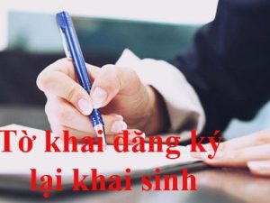 Mẫu đơn đăng ký lại khai sinh