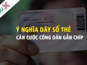 Dãy số trên thẻ căn cước công dân có ý nghĩa gì?