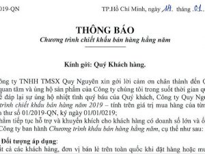 Các loại văn bản thông báo