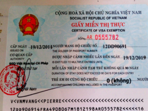 Giấy miễn thị thực 5 năm cho người nước ngoài tại Việt Nam
