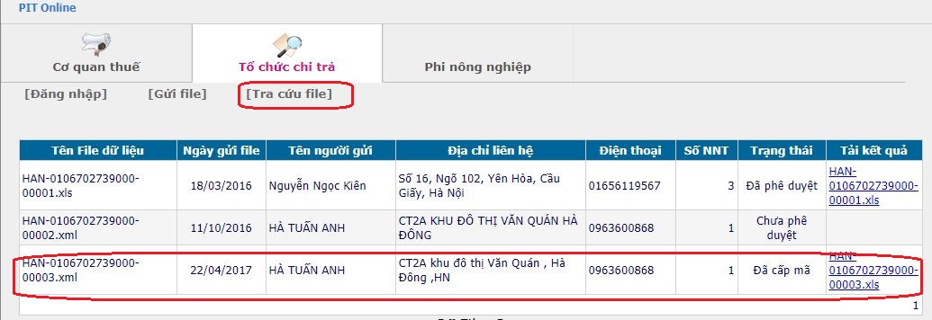 Mã số thuế cá nhân tra ở đâu?