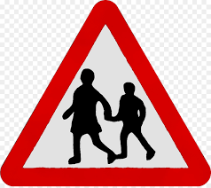 Biển báo đoạn đường thường có trẻ em đi ngang hoặc tụ tập