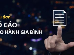 Mẫu đơn tố cáo bạo hành gia đình