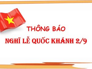 Mẫu thông báo nghỉ lễ 02/9 mới năm 2022