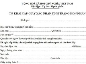 Người nước ngoài có được cấp Giấy xác nhận tình trạng hôn nhân tại Việt Nam,